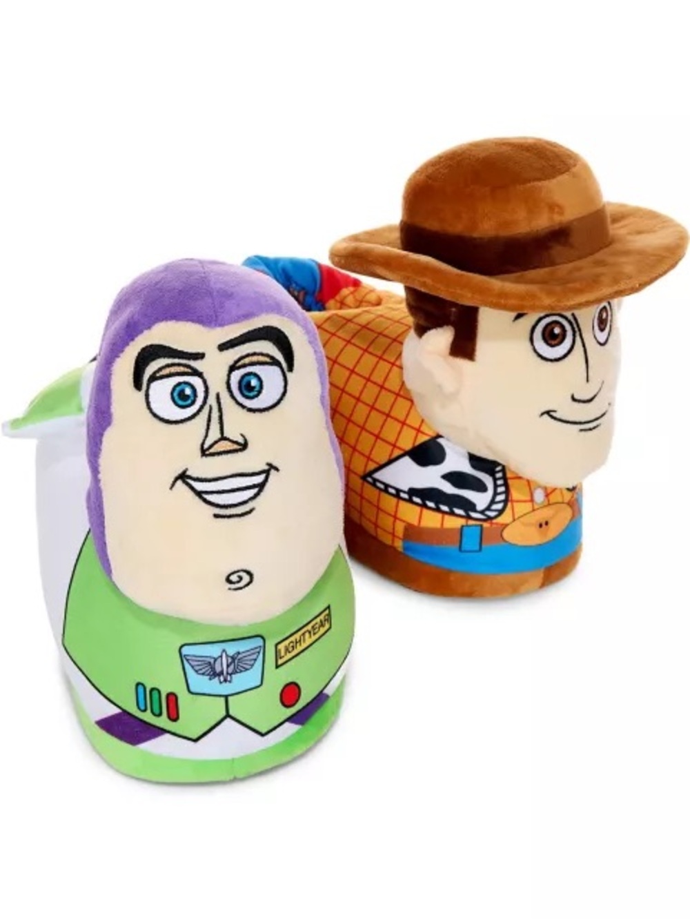Woody and Buzz Lightyear Plush Slippers - Toy Story